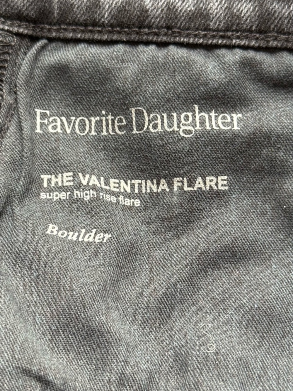 Favorite Daughter High-Rise Button-Fly Flare Jeans, Size 29 - Picture 5 of 8